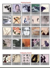 Original Sumi Ink Watercolor Painting Birds Artist Seal With Signature