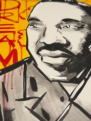 Original Martin Luther King Jr Pop Art – Hand Painted 20×16″ Stretched Canvas