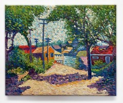 Allan Randall Freelon painting- African-American Harlem Renaissance Impressionis