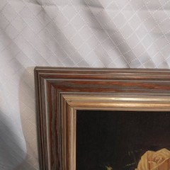 Yellow Roses Oil Painting mid-century still life 24X20 Framed