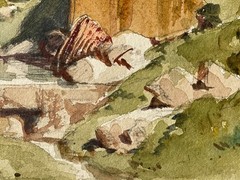 Armand BERNARD (1829-1894) – GRAND PRIX DE ROME – Lively Landscape