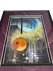 Original Charles H. Haymes Framed Fantasy World Painting Star Dust Signed
