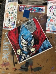 SPAWN “KBLR” 228 Graffiti USPS Label 1/1 Hand Painted. One Of A Kind