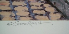 S. Sam Park „Arch de Cagnes“ Serigraph on White Coventry Paper AP & Signed