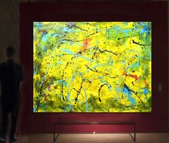 Pollock/Richter style Professional Painting 84”X62” (7 Foot) Abstract Modern XL