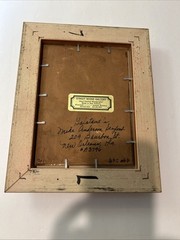 Vtg FramedHand Painted 3D Woodgraph Bourbon St New Orleans By Dore Skidmore 1991