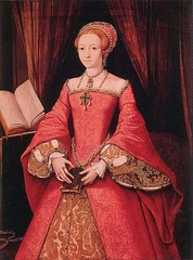 Dream-art Oil painting female portrait – noblelady Queen Elizabeth in red canvas