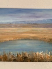 NEW LANDSCAPE OIL PAINTING 16x20inches OIL ON CANVAS BY GINA VANN UNFRAMED