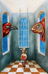 Painting Original OIL canvas surrealism contemporary Art by Pronkin 2022 SW