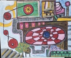 Wacky Wonky, Acrylic Painting – 16×20 Hand Painted Artwork on Canvas