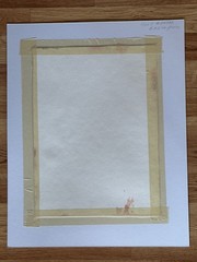 ALICE GUZMAN ORIGINAL WATERCOLOR PAINTING MATTED 20″ X 16″ NEW MEXICO 1980’S