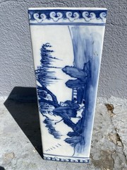 19 C Chin 15 by6 by 4 Inches Difrent Seen Each Side Hand Painted $475