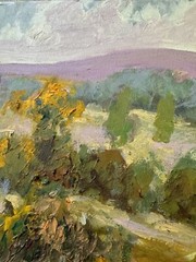 EVA SZORC „Fall Harvest“ Landscape Painting Original Oil On Canvas