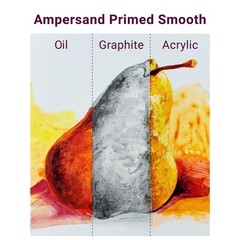 Ampersand Primed Smooth Gesso Panel 8×10 for Oil Acrylic Multimedia Art