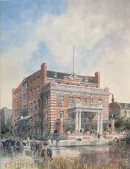 Francis Willford Fitzpatrick, Watercolor of University Club House, Minneapolis,