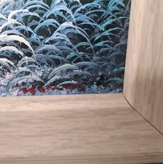 Original Framed Oil Painting on Canvas Signed Beach Coastal Ocean Sea 10″x 12″
