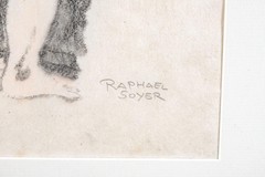 Raphael Soyer (1899–1987) Signed Monotype – „Couple Embracing“