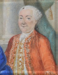Anton Friedrich Koenig-Attrib. „Portrait of a married couple“, miniature