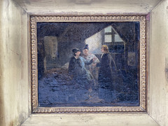 19th Century – Oil on Canvas – Interior Genre Scene Monte-Cristo