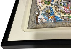 Charles Fazzino A Dream for Peace Israel 3D DX Gold 100/100 Signed Framed COA