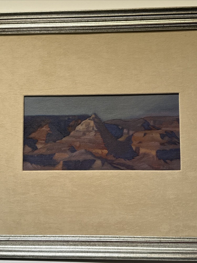 JOHN AXTON PAINTING LANDSCAPE GRAND CANYON VIEW IMPRESSIONIST FAMOUS LISTED OIL
