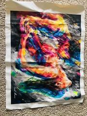Passion B&W Limited Edition Giclee – Hand Embellished with Acrylic Painting