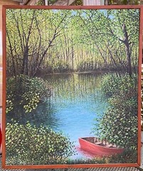 Enchanting Forest Oil Painting -Elegant Wall Décor- fine art-original painting,