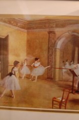 FRAMED MATTED EDGAR DEGAS COLOR ART PRINT „THE DANCE FOYER AT THE OPERA (1872)“