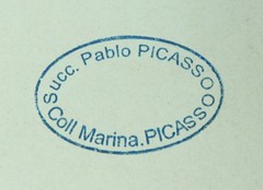 Pablo Picasso COA Art Painting Original Drawing Vintage Paper Signed