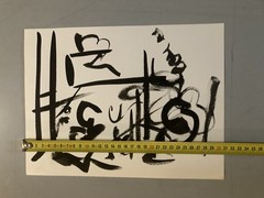 Abstract Painting Art To Identify Gouache On Paper Abstract 1980