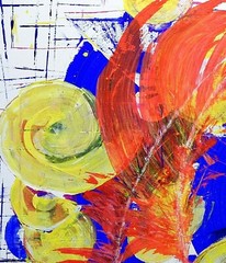 Anastasia Woron : “ Phoenix, Reborn “ – Acrylic Original Signed (39 3/8×31 1/2in