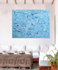 Jackson Pollock ￼style Professional Painting 84”X62” (7 Foot) Abstract Modern XL