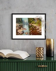 Original oil painting Yosemite National Park Hand painted Landscape wall art