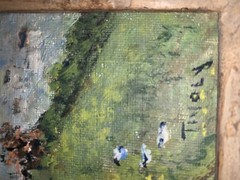 Oil Canvas On Board Painting Signed Tivoly