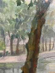 School French End Xixth Landscape Impressionist Paris France Signed