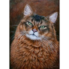 Anastasia Woron ‚Green Look‘ – Original Signed Oil Painting 16x22cm 2024