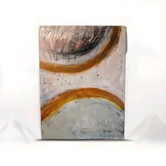 original acrylic abstract painting on canvas large „Waking Up“