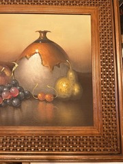 Vintage Framed Oil Painting 23 Inches Wide And 19 Inches Tall