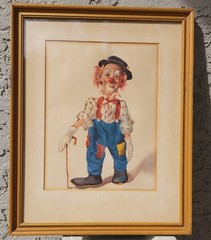 Julian Ritter Clown Portraits – Framed prints ‚The Gent‘ & ‚Adlai‘