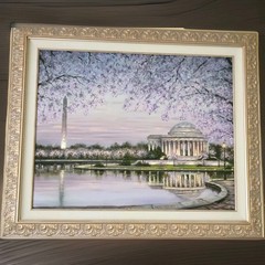 ORIGINAL Robert Finale Oil Painting „Spring Blossom“ Wood Frame- Charrisa 24×30