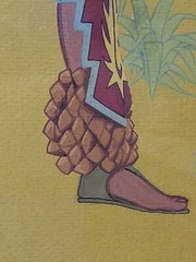 Native American Jerry Ingram Creek/Cherokee Original Gouache Painting Oklahoma