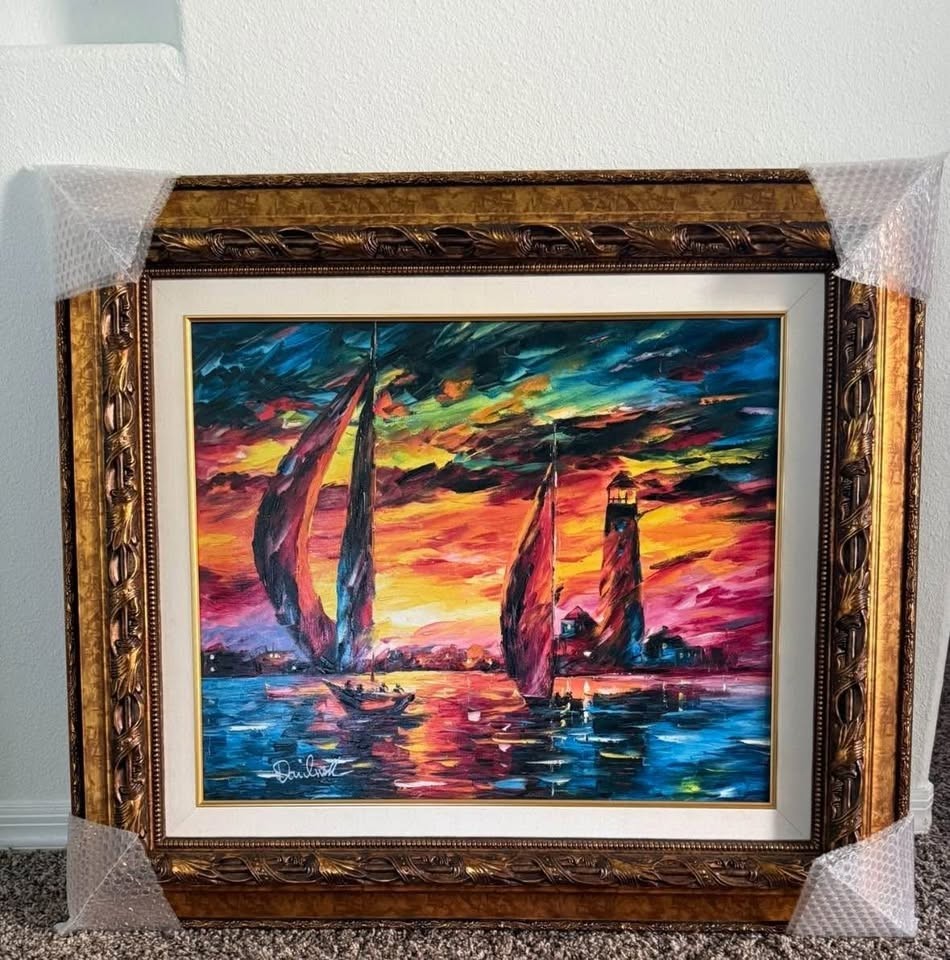 Daniel Wall „Sunset Return“ Signed Giclee On Canvas – 179/200 Limited BEAUTIFUL