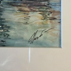 Amsterdam City Bridge, Original Watercolor Painting
