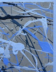 Abstract Artwork Composition in the Pollock Style Copenhagen Art 150x120cm