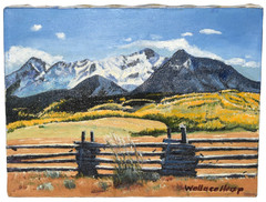 Wallace Heap Original Oil Painting 12″ X 9″ Western America Rocky Mountains