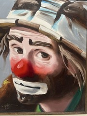 1994 Donald “Rusty” Rust Emmett Kelly Jr Oil Painting #1/100