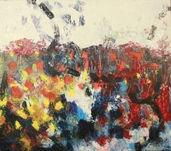 XXL – Art Milling Oil/LW 140×160 cm Rolled Abstract Floral Flowers Max Müller