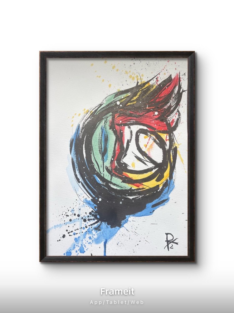 FIFA World Cup Abstract Official Football Painting Original Modern Art