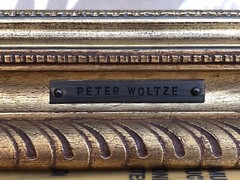 Antique Original Watercolor Painting By German Artist Peter Woltze (1860-1925)