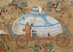 Mongolia Mongolian Painting on Canvas possibly Marzan Sharav ca. 20th century